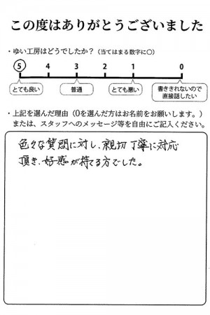 新潟市北区T様のお声（洗面蛇口修理）