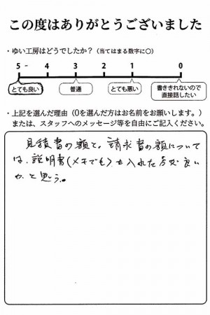 新潟市北区A様のお声（キッチンクリーニング）